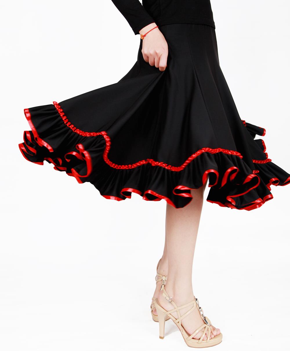 Social dance dress special large skirt Adult practice dress Modern dance dress Latin dance dress custom 23