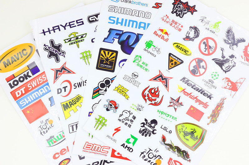 New bike stickers Scratch remedy stickers Mountain bike beauty decals Road personality stickers Riding accessories