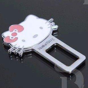 汽车安全保险带插扣插卡插片插头可爱卡通插销卡夹卡片卡扣插口