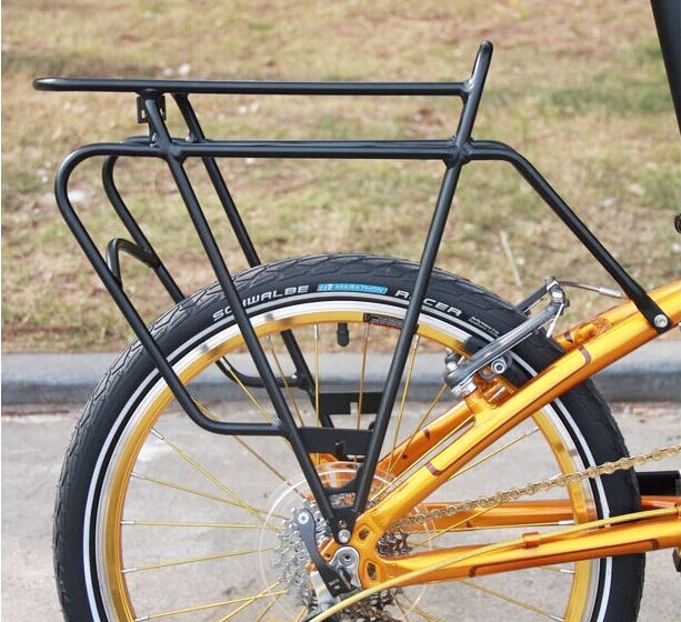 Daxing 20-inch folding car plus high shelf SP8 aluminum alloy long-distance car tail frame S18 solid rear shelf rear seat