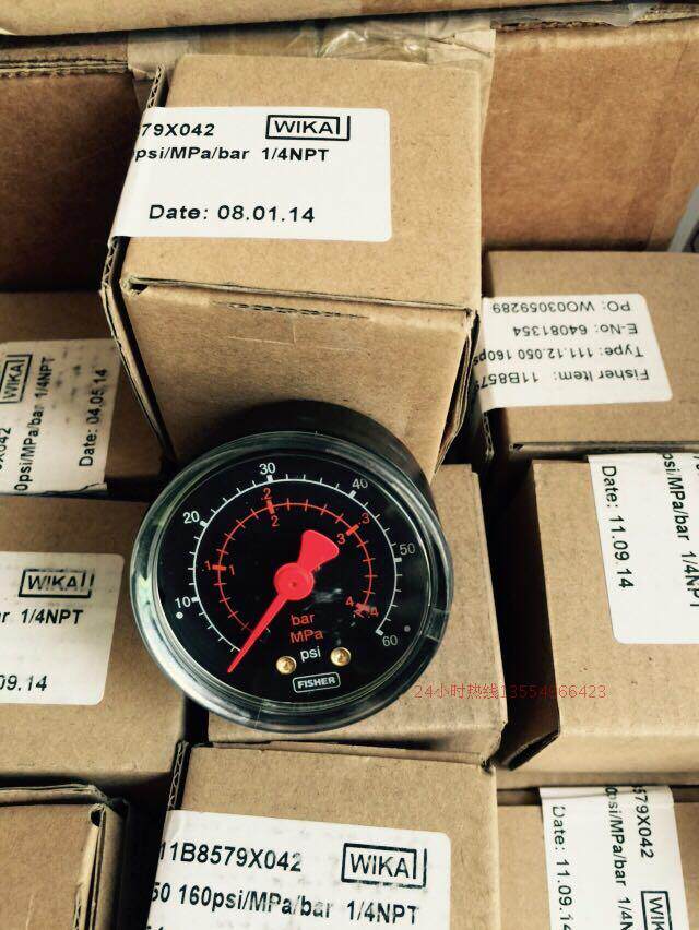 USA FISHER FILTER PRESSURE REDUCING valve pressure GAUGE 0-160PSI and 60PSI