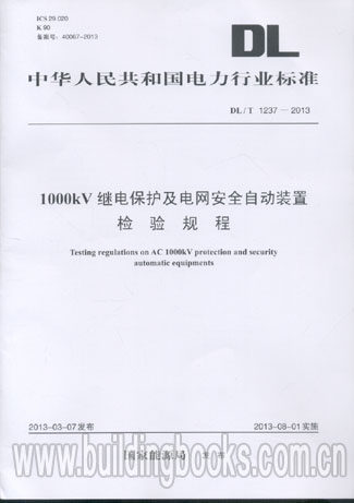 1000KV继电保护及电网安全自动装置检验规程(DL/T 1237-2013) 幼儿视觉游戏 英文字母