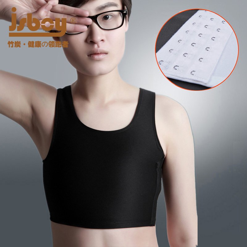 Bamboo Charcoal High Play No Marks High Comfort Sports tt Short Bouquet Chest Coat Lest Plastic Chest Vest Handsome Tsos Underwear