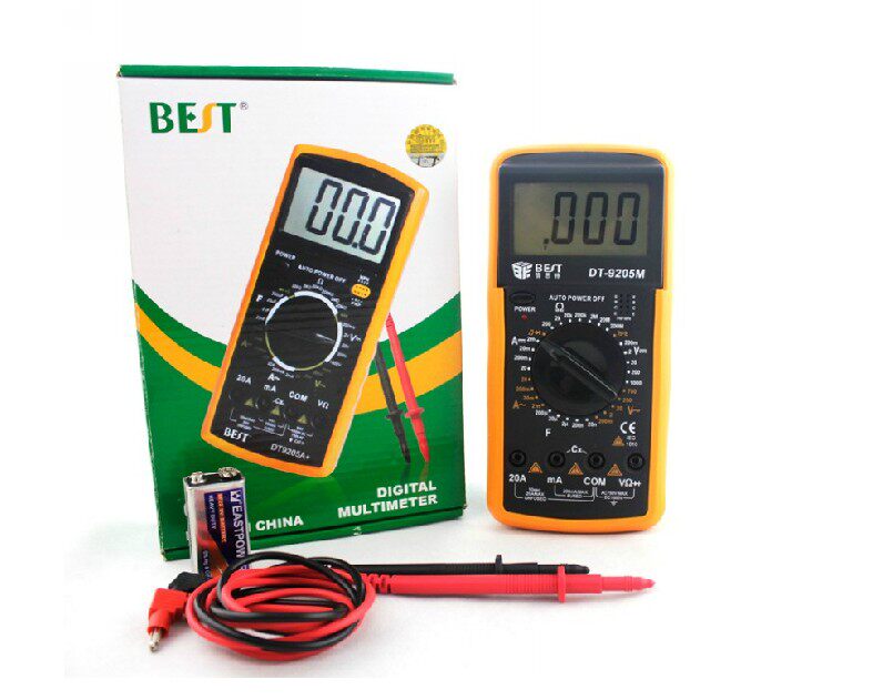 The Sitht BST-9205M digital multimeter universal meter anti-burn protection big-screen display