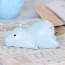 Creative Fashion Small Animals Swing Pieces Hippo Pink Pig Girlfriends Gift Office Desktop Decoration Town Paper Handiwork