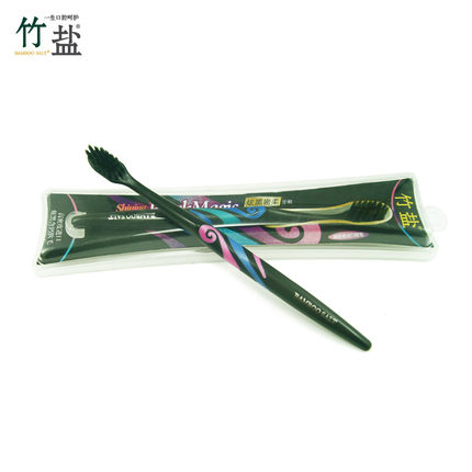 LG竹盐 炫黑密柔牙刷深度清洁 韩国进口刷毛