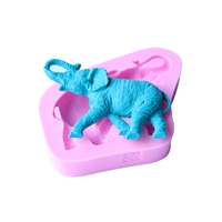 Voi DIY làm bánh thủ công fondant silicone khuôn lỏng silicone khuôn đất sét nhẹ khuôn bánh trung thu 50g