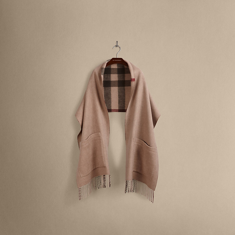 Burberry博柏利 格子羊毛混纺披肩 38862061