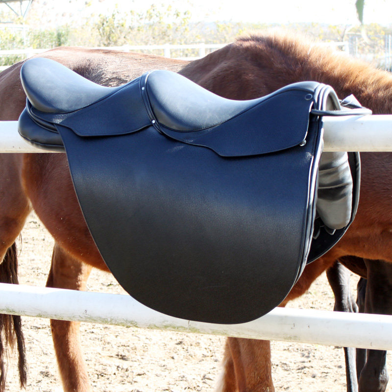 Double saddles for two at the same time saddle with saddle baby saddles The whole set of accessories with accessories 8-feet saddle horse with cow leather