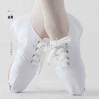 Белая танцующая этническая обувь подходит для мужчин и женщин для йоги, мягкая подошва