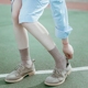 Vớ nữ mùa thu cotton handmade không xương treo lơ lửng nữ ống vớ hai lớp Luokou thun nữ vớ Nhật Bản màu đặc tất cao cổ nam Bít tất nữ