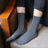 Vớ cotton vớ nam ống mùa đông nam cotton nam vớ bốn mùa kinh doanh vớ cotton đen tất vớ nữ