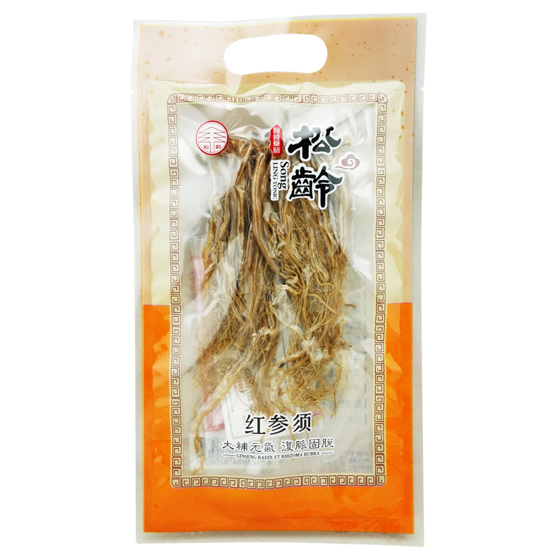 松龄 红参须 50g 吉林人参 特级红参须 人参须 包邮