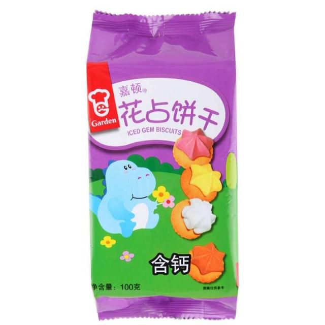 【苏宁易购】嘉顿花占饼干100g/袋