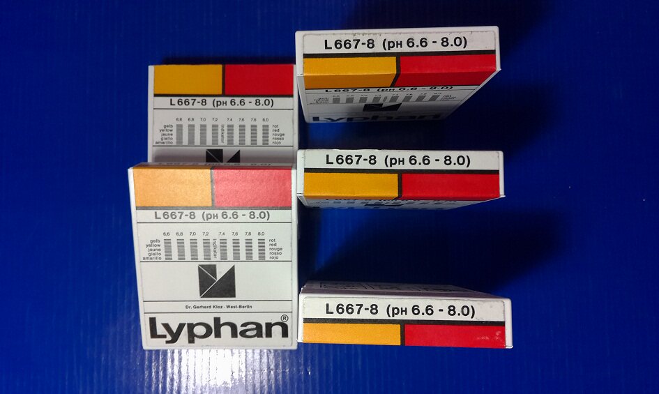 德国 L667-8 Lyphan精密pH试纸,200片/盒原装进口精度范围6.6-7.8
