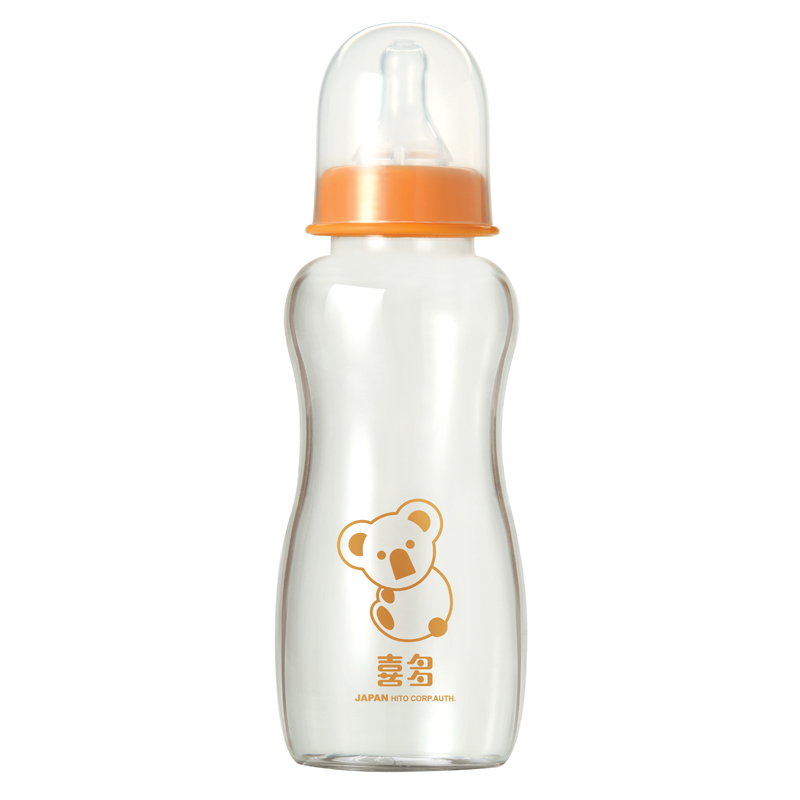 喜多 一般口径 葫芦型型耐高温玻璃奶瓶 L240ml  储奶瓶