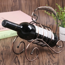 Red wine rack indoor dining room table wine cabinet decorations home crafts ornaments creative living room modern simple