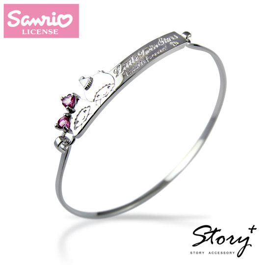 台湾官网直邮进口STORY ACCESSORY-40th-双星仙子天然宝石纯银手