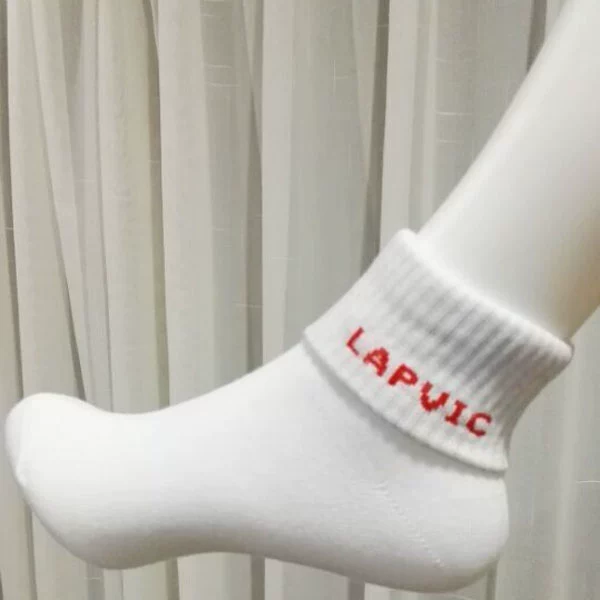 Hãy đến đừng ngại Vớ thể thao gấp đa năng nữ LAPVIC tất cotton ống trung xuân, hạ, thu, đông vớ cotton ống ngắn - Vớ thể thao