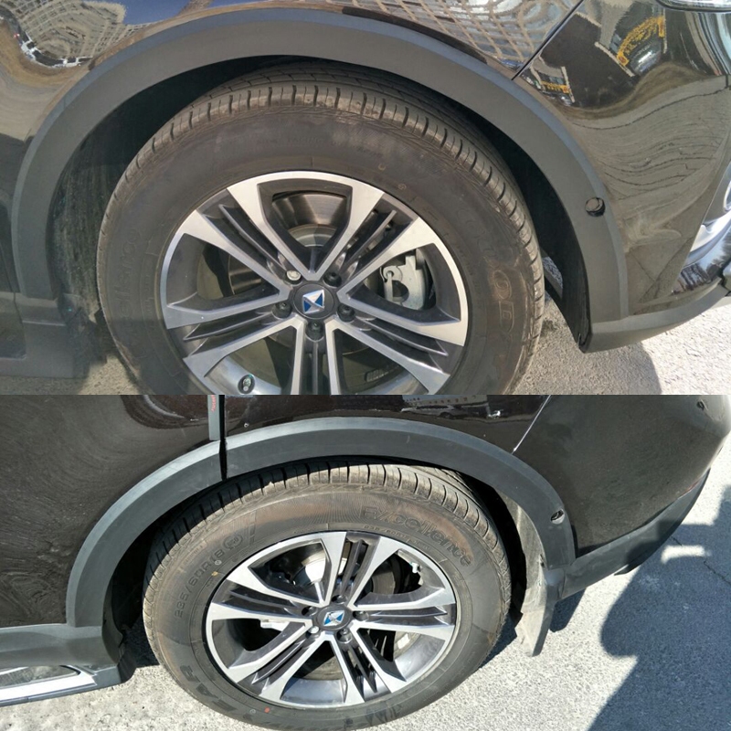 Car universal wheel brow BX7 retrofit wheel brow decoration strip wheel anti-rub and soft strip appearance retrofit black