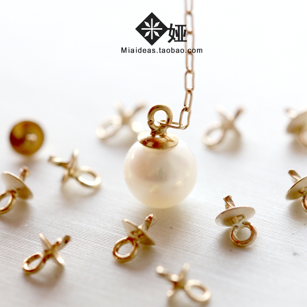American imports 14K bag gold Pearl Natural Stone Pearl Pearl Pearl Pearl Pearl Pearl Pearl Pearl Pending Pearl Tied Tip Paste Use Winding Accessories