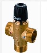 Danfoss temperature-controlled water mixing valve TVM-H DN20 DN25 Danfoss tee thermostatic water mixing valve ground heating