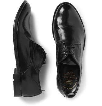 Officine Creative Leather Derby Shoes Italian Handmade Leather Shoes