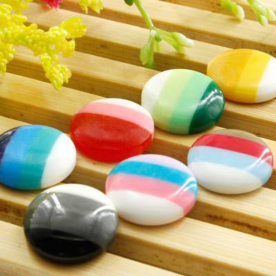 New QQ wholesale candy-colored striped mushroom button children's and baby sweater coat buttons children's buttons