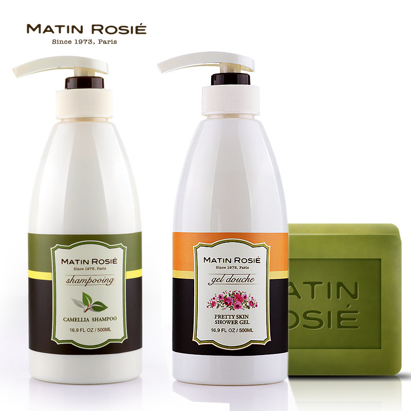 玛汀露丝正品 去屑洗发露沐浴乳 绿茶祛痘手工皂 三个组合装