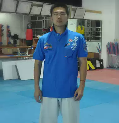 ji zhen blue POLO SHIRT