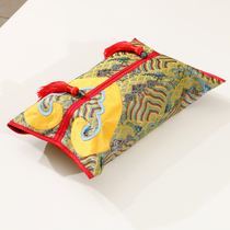 Yi Bixu Chinese classical tassel silk brocade tissue box cover tissue paper cover special handicraft