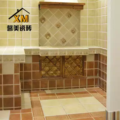Pastoral American Country Plain Kitchen Wall Tiles Powder Room Non-slip Floor Tile Balcony Tile Antique Tiles 165