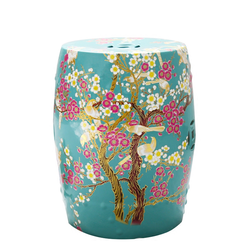 Jingdezhen ceramic who floor furnishing articles between example sitting room adornment ornament drum who in new Chinese style restaurant shoes who