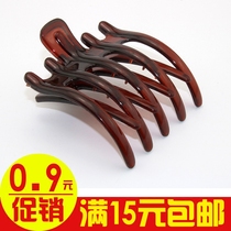 Japanese and Korean simple hair accessories Hair clip grab clip large bangs chuck Hair clip Hair grab black grab card Bath large clip