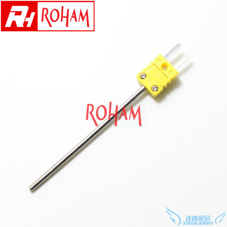 K-type sheathed thermocouple plug-type temperature sensor monitor probe thermocouple 5 0 1 1 5 2 3 4