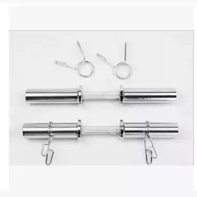 Household fitness dumbbell Rod large hole short rod 50cm dumbbell OBO Rod large hole piece universal Rod 5cm practice arm muscle