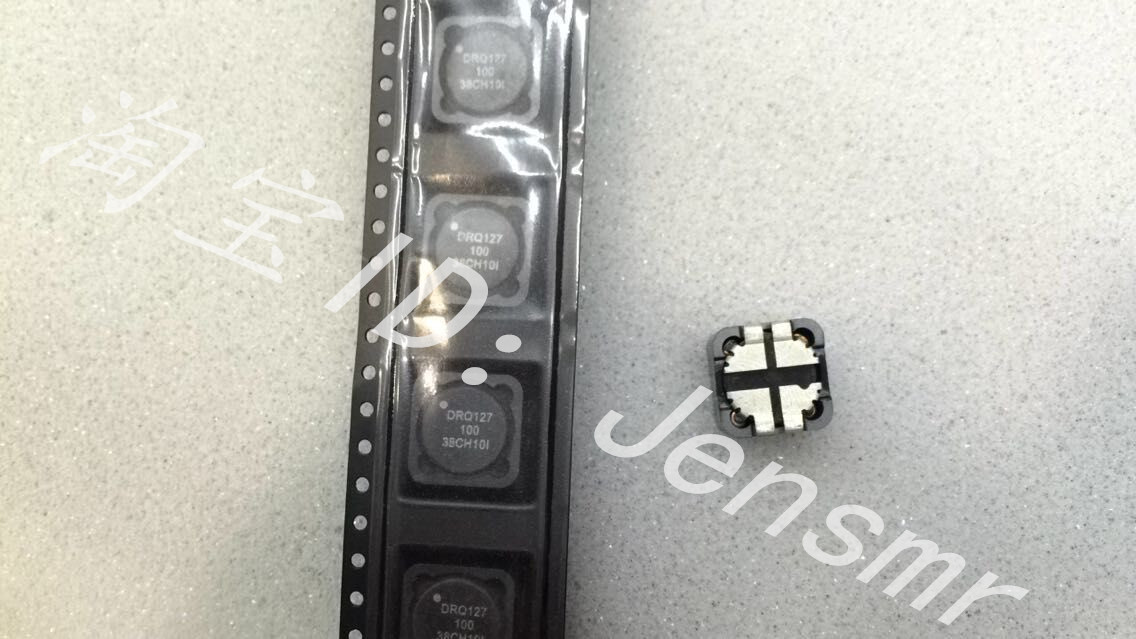 DRQ74-100-R double winding 1:1 coupled inductance 10uH 3 17A 48 9mEU 7 6x7 6x4 45