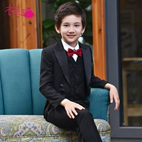 Trẻ em phù hợp với máy chủ tuxedo cậu bé hiệu suất trang phục phù hợp với hoa cô gái ăn mặc cậu bé đàn piano phù hợp với hiệu suất quần áo be gái 10 tuổi