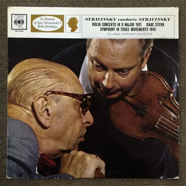 N4426 Black LP Stern D Minor Violin Concerto for Symphony Three Stravinsky