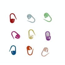 Plastic pins colorful small counting rings anti-tamper small buckles counters knitting DIY hand tools
