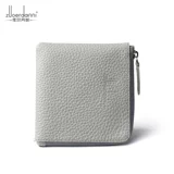 Бумажник, кошелек, маленькая кожаная короткая сумка через плечо, в корейском стиле