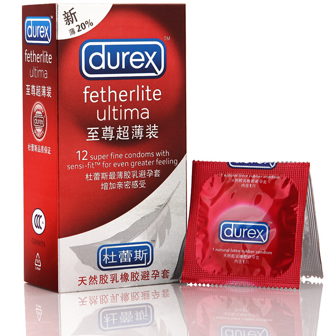 杜蕾斯避孕套至尊超薄装12只安全套 成人用品包邮CX