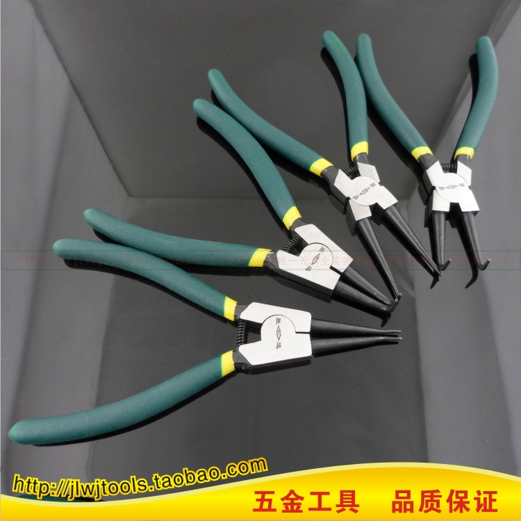 Shengda tool for external use with plastic handle clamp spring pliers C type clasp pliers spring mounting disassembly pliers 