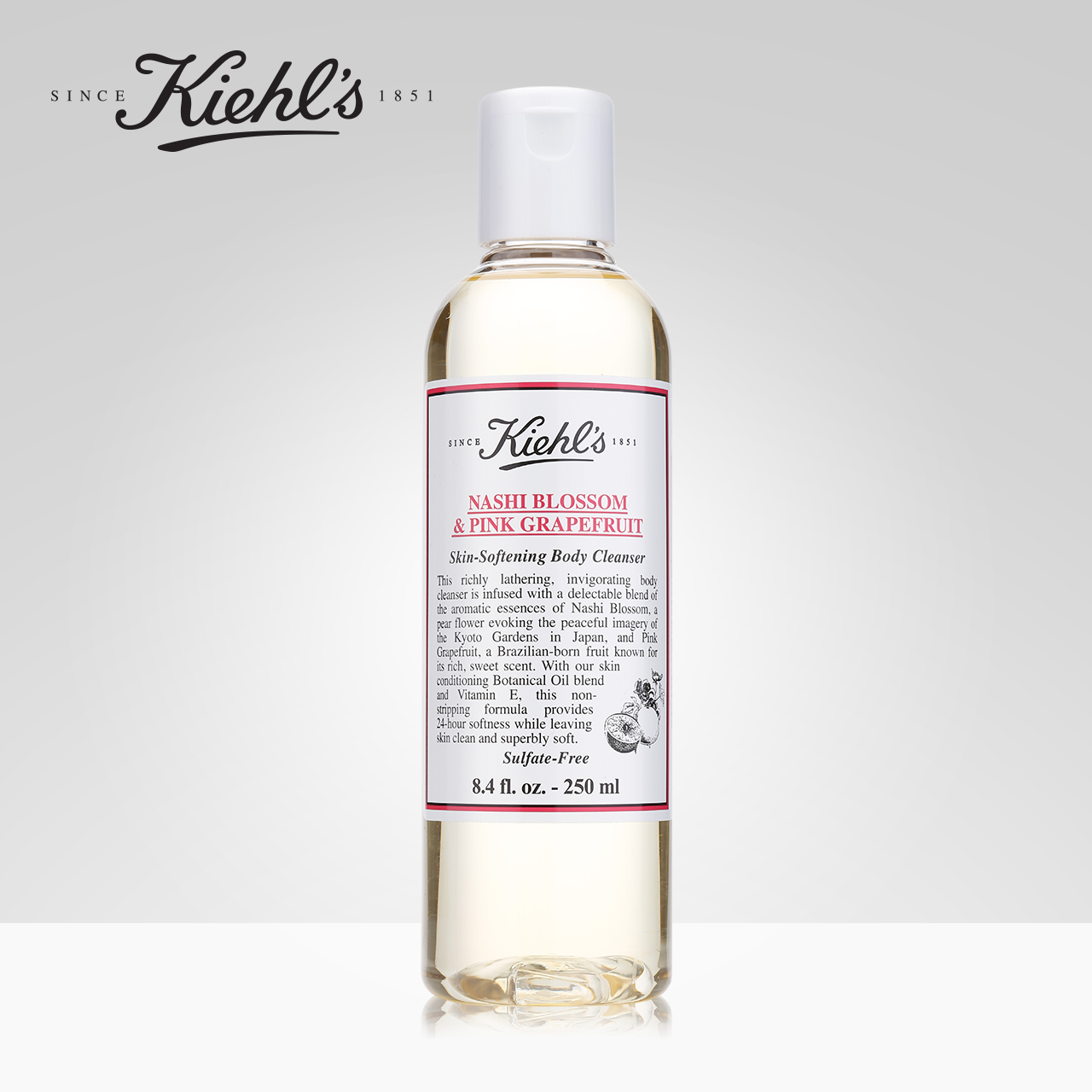 Kiehl's科颜氏粉柚西洋梨沐浴啫喱250ml清洁润泽 沐浴芬芳
