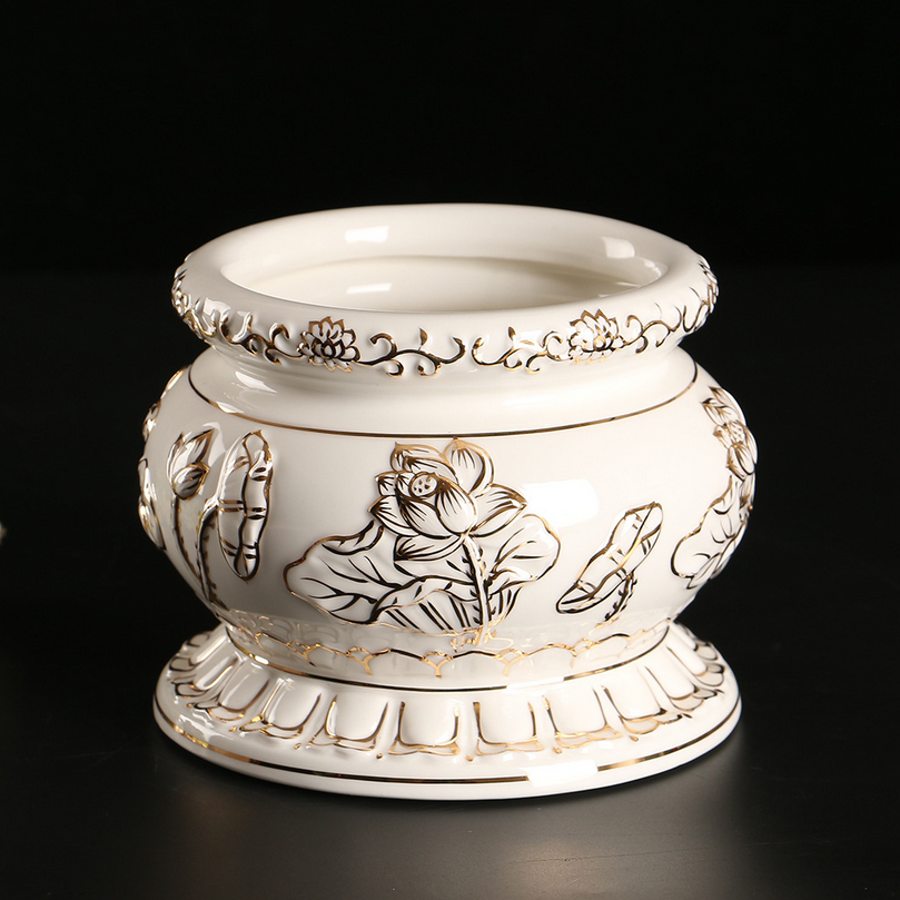 Buddhist Supplies Incense Burner ceramic for use with trays for a vase Water supply Cup Packer Home room dedicated to the Buddha Pendulum