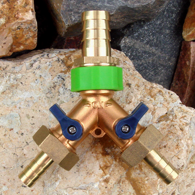 Custom Home Hose Pagoda Joint Ball Valve Switch Copper Three-way Shunt Valve Watering Spray Drip Irrigation Water Segregator