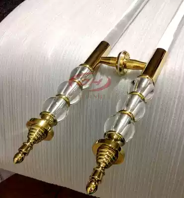 European crystal door handle Wooden door handle Glass door handle Large handle Modern stainless steel handle