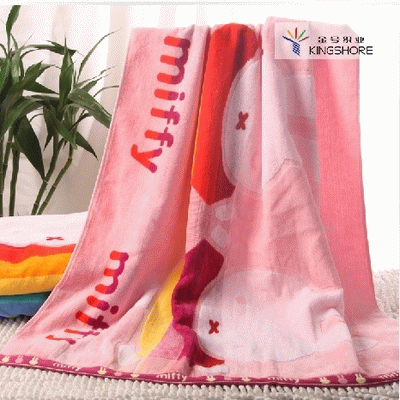 Gold number Mifie rabbit pure cotton untwisted satin cut bath towel to increase thickened MF3046H volume