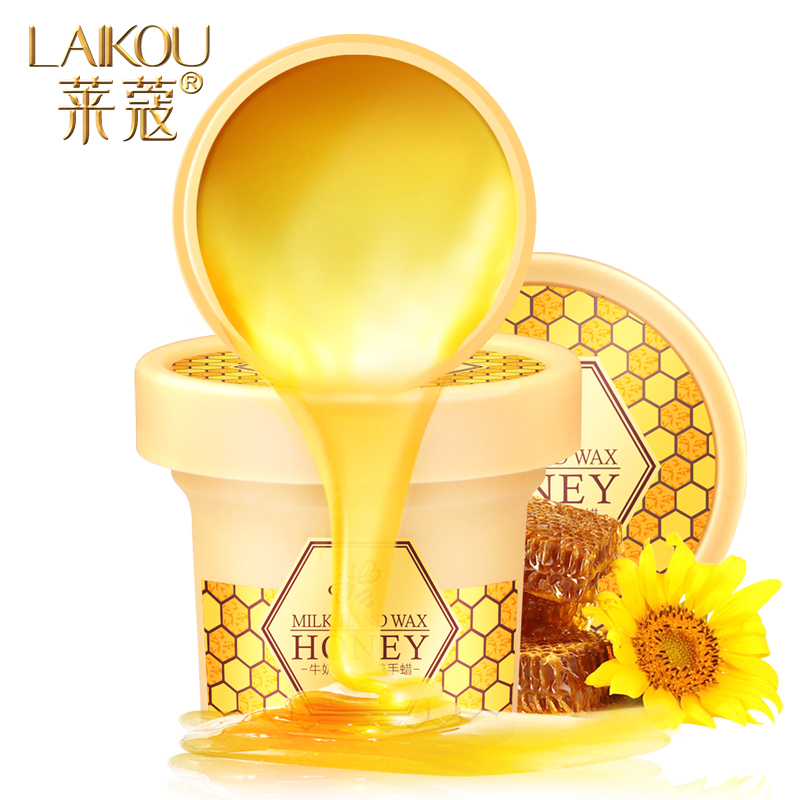 牛奶蜂蜜手蜡嫩白保湿滋润去角质老茧死皮防裂韩国护手霜手摸手膜