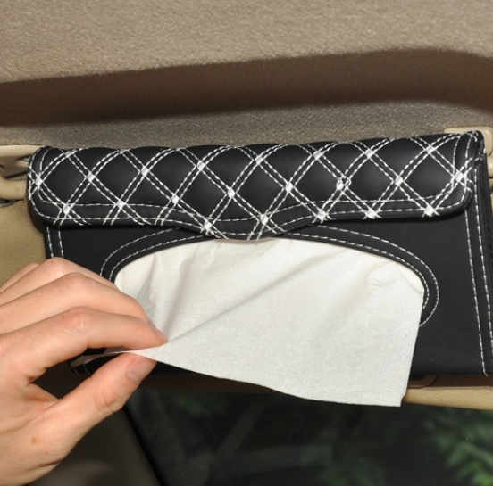 红酒系列车载纸巾盒套 汽车挂式遮阳板餐巾抽纸盒套